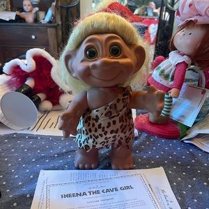 Danbury mint Sheena the  Cave girl porcelain troll doll